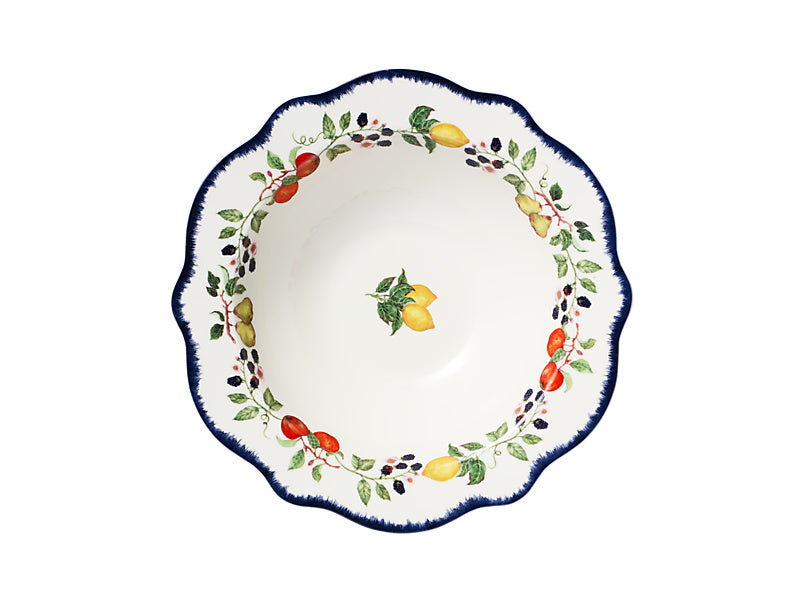Frutta Scallop Rim Serving Bowl
