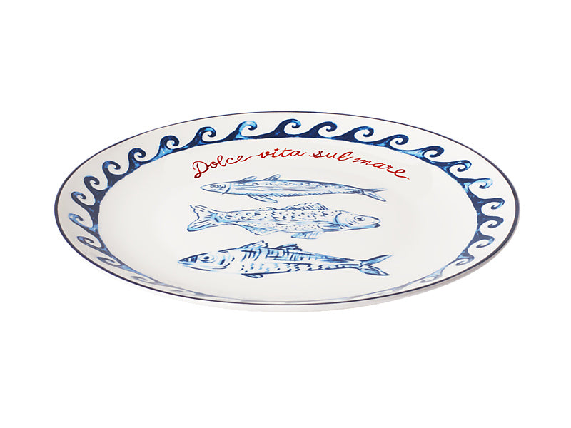 Aperitivo Club Sirena Coupe Side Plate Pesce