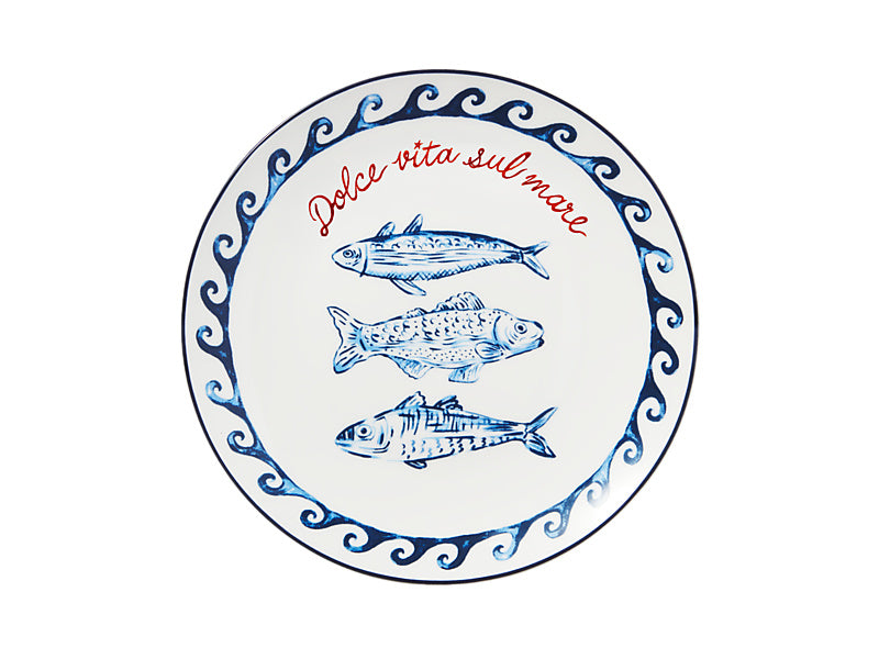 Aperitivo Club Sirena Coupe Side Plate Pesce