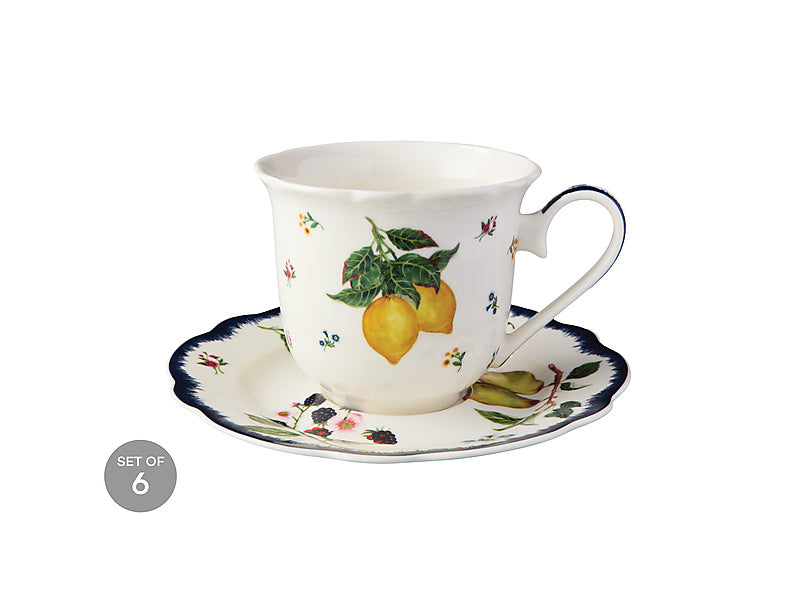 Frutta Scallop Cup & Saucer