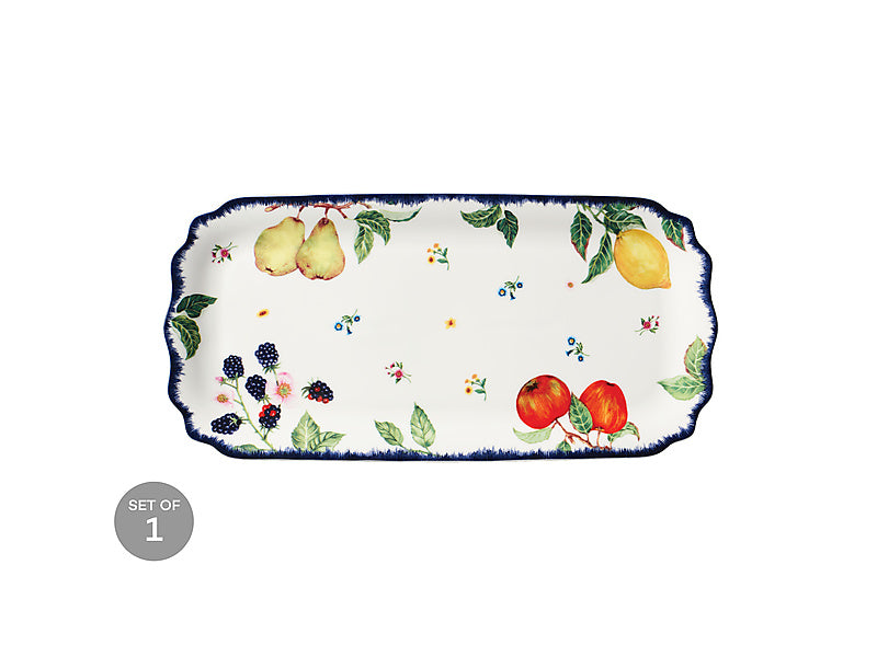 Frutta Scallop Oblong Platter