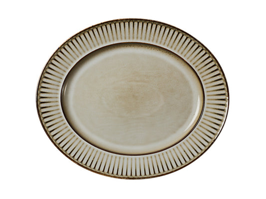 Leros Rim Oval Platter