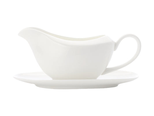 Pearlesque Gravy Boat & Saucer
