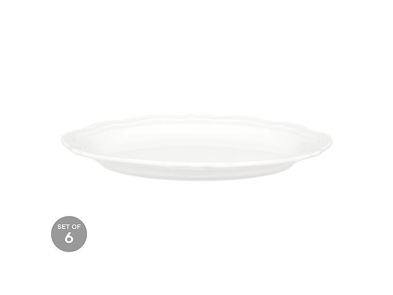 Florence Scallop Rim Oval Plate