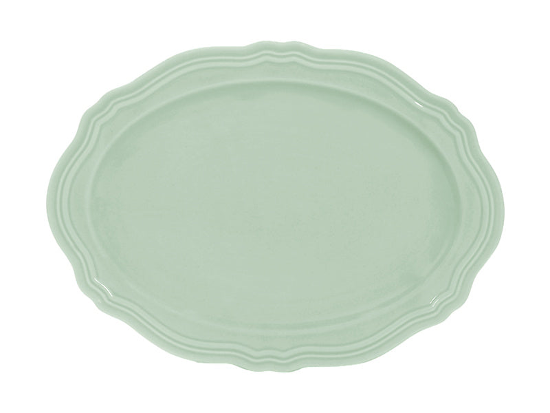 Florence Scallop Rim Oval Plate
